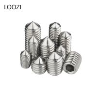 【CC】♗☄✕  10pcs M2.5 M4 M5 M12 304 Hexagon Socket Set Screws Cone Grub Screw