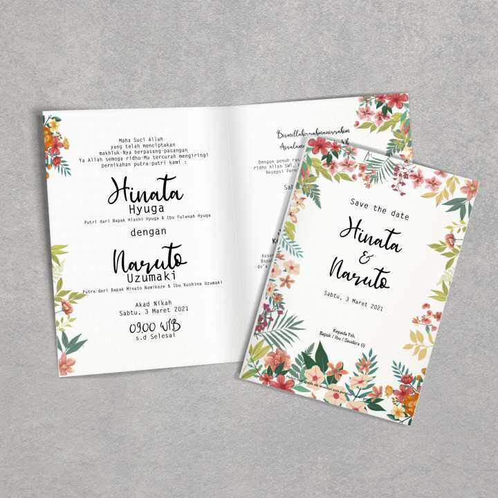 Undangan Pernikahan Tema Bunga | Lazada Indonesia