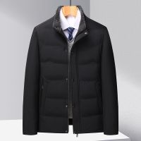 [COD] Middle-aged and elderly mens cotton-padded jacket plus velvet thickened middle-aged winter warm grandpa dad clothes