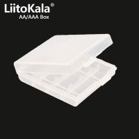 ▣ Colorful Plastic Battery Holder Case 4 AA AAA Hard Plastic Storage Box Cover for 14500 10440 Battery Organizer Container