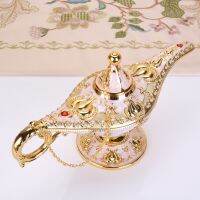 【 YUYANG Lighting 】ของตกแต่งบ้านย้อนยุคโคมไฟมายากลอาลาดิน22ซม.,จินนี่ตกแต่งด้วยงานฝีมือกาน้ำชาฮวงจุ้ย