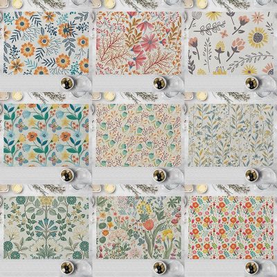 【HOT】♧ Dining Table Leaves Cotton Placemat Bowl Cup Colorful Floral Dinner Mats