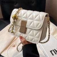 ۩ஐ♠ 2023 new texture brim single shoulder bag oblique ku ling han edition fashion popular summer chain package