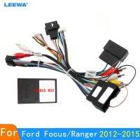 LEEWA Car Audio 16PIN Android Power Cable Adapter With Canbus Box For Ford Focus F150 Ranger Audio Power Wiring Harness CA6377