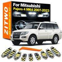 ZITWO 11ชิ้นสำหรับ Mitsubishi Pajero Montero Sho 4 MK4 2007- 2020 2021 2022 2023 LED ไฟเก๋งลำตัวชุดหลอดไฟเสริมบังแดด