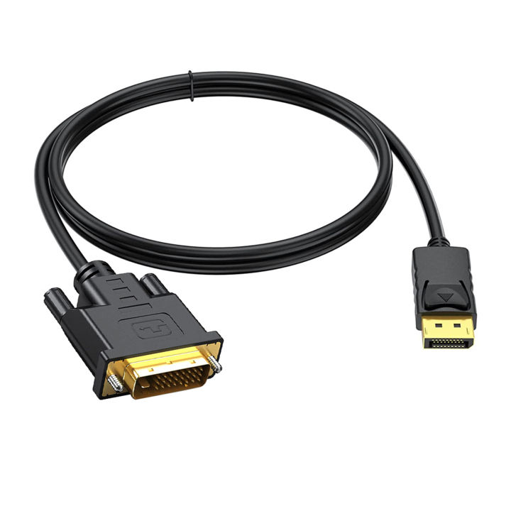 zp-displayport-dp-to-dvi-adapter-cable-hd-1080p-60hz-สายแปลงสำหรับจอคอมพิวเตอร์โปรเจคเตอร์-hdtv