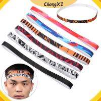 CHONGXI Unisex ลายพิมพ์ กันลื่น โรงยิม หมวกวิ่ง ที่คาดผมฟิตเนส สเวตแบนด์สำหรับเล่นโยคะ ที่คาดผมกีฬา