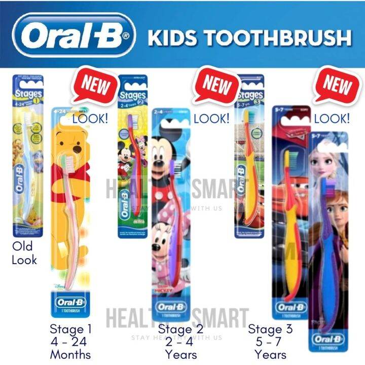 Oral-B Toothbrush Stage 1, Stage 2, Stage 3 Oral B Baby Oral B Junior ...