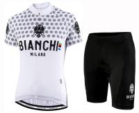 Bianchi ชุดกีฬาแขนสั้นสีเขียวระบายอากาศได้ดีของผู้หญิงชุดเสื้อเจอร์ซีย์และกางเกงขาสั้นขี่จักรยานสปอร์ตครอสเสื้อผ้าสำหรับขี่จักรยานแข่งจักรยานเสือภูเขากางเกงปั่นจักรยานกางเกงปั่นจักรยานจักรยานเสือภูเขา