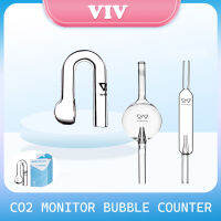 VIV CO2ตรวจสอบแก้วคริสตัลแขวนบนตัวตรวจสอบความเข้มข้น Lily Bubble Counter Fish Plant Tanks Aquarium ADA Style Indicator