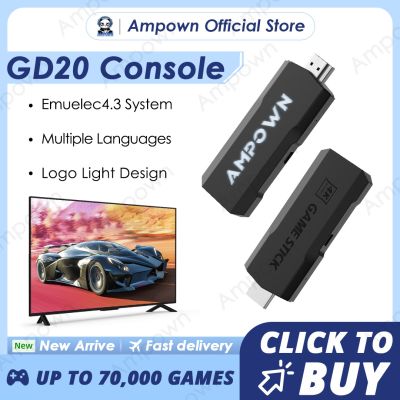 【YP】 Ampown GD20 Game Console 60fps Low Latency Output GD10 Ultra TV Stick Built-in 70K