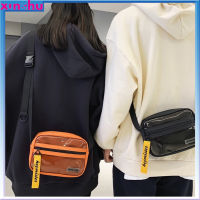 กระเป๋าสะพายไหล่ Crossbody ทันสมัยสำหรับผู้ชายผู้หญิงกระเป๋าหิ้วผ้าใบพีวีซีโปร่งใสแบบลำลองมีซิป