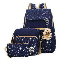 3pcsset School Bags For Girls Women Backpack School Bags Star Printing Backpack Schoolbag Women Travel Bag Rucksacks Mochila