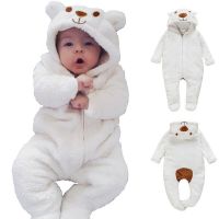 （flowerlove fashionable）ชุดชุดสูท "Jumpsuit" หมีเด็กเล็กเด็กผู้หญิงเด็กผู้ชายทารกแรกเกิด0 12เดือน,ชุดหนึ่งชิ้นชุดแขนยาว