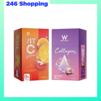 ** Wink White 1 แถม 1 ** W Vit-C Lycopene ดับเบิ้ลยู วิงค์ไวท์ วิตามินซี ไลโคปีน 1 กล่อง + W Collagen Plus ดับเบิ้ลยู คอลลาเจนพลัส 1 กล่อง