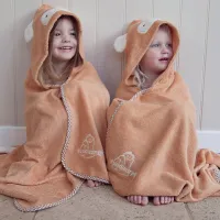 Cuddledry  ผ้าเช็ดตัวพรีเมี่ยมใยไผ่สำหรับเด็ก 1-3 ปี ลายลิง(Hooded Bath Towel, Cuddlemonkey)