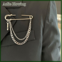 Aolie 1PC unisex CLASSIC CHAIN Pin เข็มกลัดแฟชั่น BF Punk hip hop เครื่องประดับของขวัญ