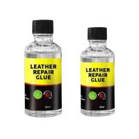 【LZ】♘  30/50ml Leather Repair Glue Car Leather Restorer With Brush Head Repair Adhesive Flexible Liquid Speed Fix For Sofa Clothes Car