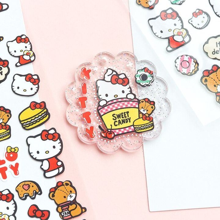 sanrio-สติกเกอร์การ์ตูนขนมหวานชุดสติกเกอร์-kuromi-cinnamoroll-guka-นักเรียนตกแต่งวัสดุสติกเกอร์-diy-ขายส่ง