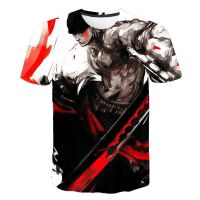 2023 NEW Anime Funny 3D Print Men T Shirt Women Tops Tee Zoro T-Shirt Man O-neck Short Sleeve Tshirts Harajuku Clothing