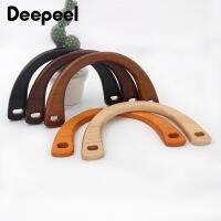 2/4Pcs Deepeel 15/18cm Solid Wood Handle Bag Sewing Brackets Handbag Kiss Clasp Sew Kit Wooden Bags Closure Purse Frame Handles