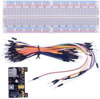 Solderless Breadboard 830 Mb-102 Tie Points, Jump Wires 65pcs, 3.3v 5v Power Supply Module, Electronic Learning Kit Compatible With Arduino K3