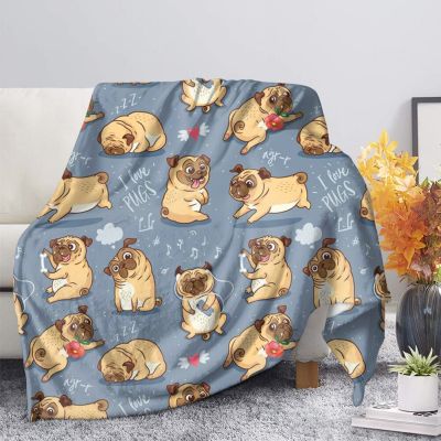 （in stock）Cute animal blanket, puppy, soft autumn warm sofa, wool blanket, sofa blanket, extra large, lightweight（Can send pictures for customization）