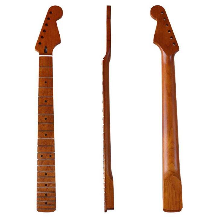 Satin Finish Canada Full Roasted Flame Maple 6 St Electric Guitar Neck