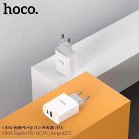 มาใหม่?Hoco C80A PD+QC3.0 Charger 18W (EU)หัวชาร์จเร็ว Type-C+USB 18W ปลั๊กขากลม (มาตรฐานยุโรป)