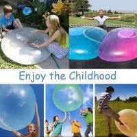 5PC Kids Bubble Ball Balloon Indoor Outdoor Inflatable Ball Games Toy Soft Air Water Filled Bubble Ball Blow Up Balloon XS/S/M/L Balloons