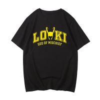 【New】Loki Tshirt 100% เสื้อผู้ชาย T เสื้อ TV Series กราฟิกเสื้อผ้าชายฤดูร้อนสั้นเสื้อการ์ตูนพิมพ์ Tees คู่ tee-เสื้อ