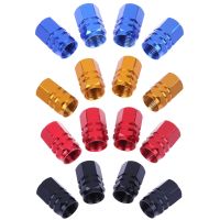 4Pcs Universal Aluminum Car Tyre Air Valve Caps Bicycle Tire Valve Cap Car Wheel Styling Round Alloy caps 16 X 10 X 10mm