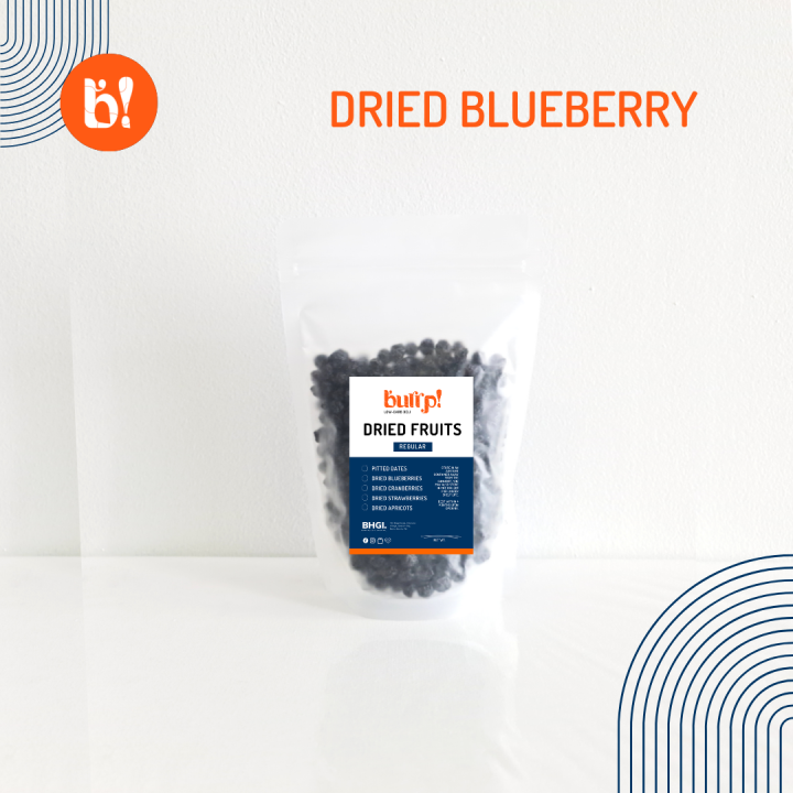 Burrp Dried Blueberries Sugarfree Low Carb Keto Low Calorie Diabetic
