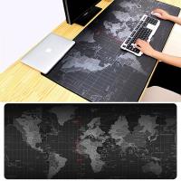 FixGadget Extended Large Anti-Slip World Map Pattern Soft Rubber Smooth Cloth Surface Game Mouse Pad Keyboard Mat, Size: 60 x 30cm