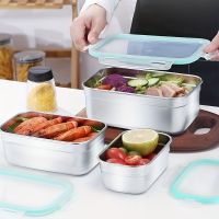 304 Stainless 500-1500ml Steel Lunch Containers Food Preservation Leak Proof Food Storage Container Bento Box