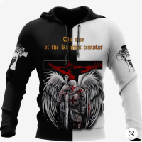 3D HOODIE-  XZX180305   KNIGHTS TEMPLAR COMMANDERY HOODIE - CASUAL JESUS GUARD , SWEATSHIRTS &amp; ZIPPER 27