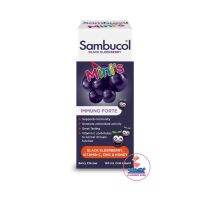 Sambucol Black Elderberry Minis Immuno Forte 120 ml. แซมบูคอล แบล็ค เอลเดอร์เบอร์รี่ มินิส์ ชนิดน้ำ 120 มล. (ผลิตภัณฑ์เสริมอาหาร) สำหรับเด็กและผู้ใหญ่ 1 ขวด