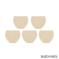 (Set 5 ชิ้น) Sabina กางเกงชั้นใน เบสิค ทรงครึ่งตัว รุ่น SUZC4102 สีเนื้ออ่อน