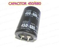 CAPACITOR 450UF 680V  คาปาชิเตอร์ 450UF 680V 105C   ขนาด 35 มม.*สูง 50 มม.   ความจุ 680 UF  ทนแรงดัน 450VDC   สำหรับงาน ภาคจ่ายไฟ   จ่ายไฟภาคสวิทชิ่ง  วงจรจ่ายไฟเครื่อง จัดส่งรวดเร็ว