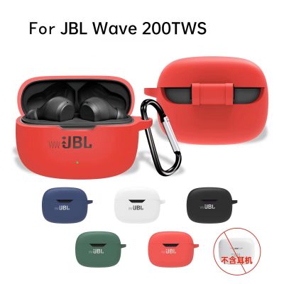Original wwJBL Wave 200 TWS Case Solid Color Earphone Cover For JBL Wave 200 Soft Shockproof Silicone hearphone Accessories Wireless Earbud Cases