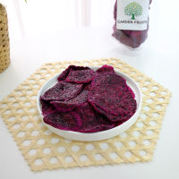 Dried Red Dragon Fruits No Sugar แก้วมังกรแดงอบแห้ง ไม่ใส่น้ำตาล 100% ผลไม้อบแห้ง เกรด A  By Garden Fruits