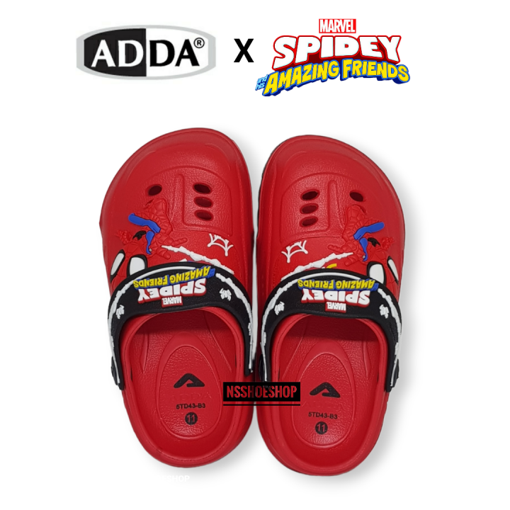 adda-2density-สไปเดอร์แมน-รองเท้าหัวโตเด็ก-หุ้มหัว-เด็ก-spider-man-รุ่น-5td43-b3