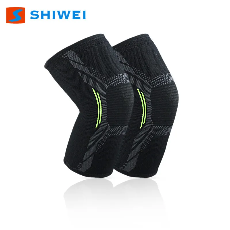 New Three-Dimensional Knitted Nylon Copper Knee Pads Wholesale Running  Non-Slip Knee Pads Breathable Sweat Absorption 