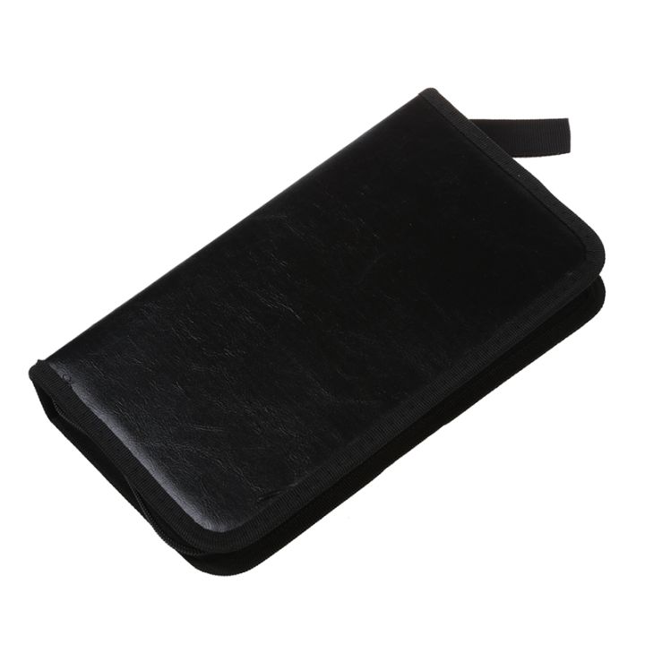 80-vcd-dvd-cd-faux-leather-case-storage-holder-organizer-black