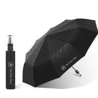 2022 Car Umbrella For Benz Logo Auto Automatic Fold Parasol For W204 W205 W207 W209 W210 W211 W212 A180 B200 C300 E320