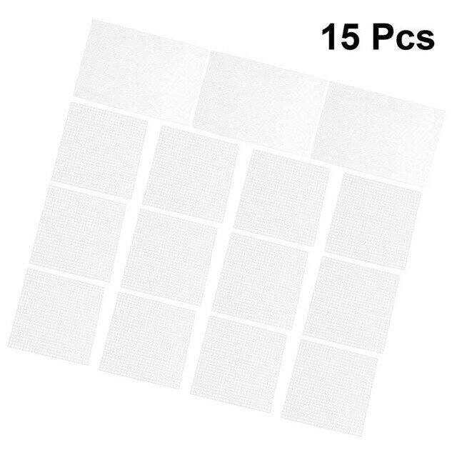 15pcs Plastic Canvas Sheets Diy Supplies Handmade Practical Cross