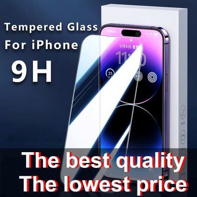 【NEW Popular】แก้วป้องกันกระจกนิรภัยขนาดเล็กสำหรับ iPhone 11 12 13 Pro Max XS XR 7 8 6 14 Plus ปกป้องหน้าจอ