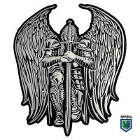 Angel Knight Large Back Patch for Custom Biker Vest