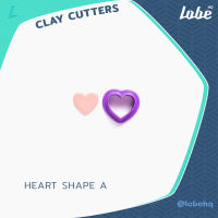 Heart A Shape Clay Cutter/ Clay Tools/ Polymer Clay Cutter/ แม่พิมพ์กดดินโพลิเมอร์ทำต่างหูรูปทรงหัวใจ