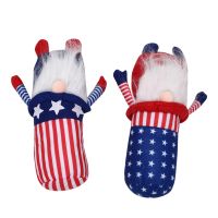 Patriotic Gnome Veterans Day American Decoration Uncle Sam Tomte 4Th of July Scandinavian Kitchen Tiered Tray Decoration